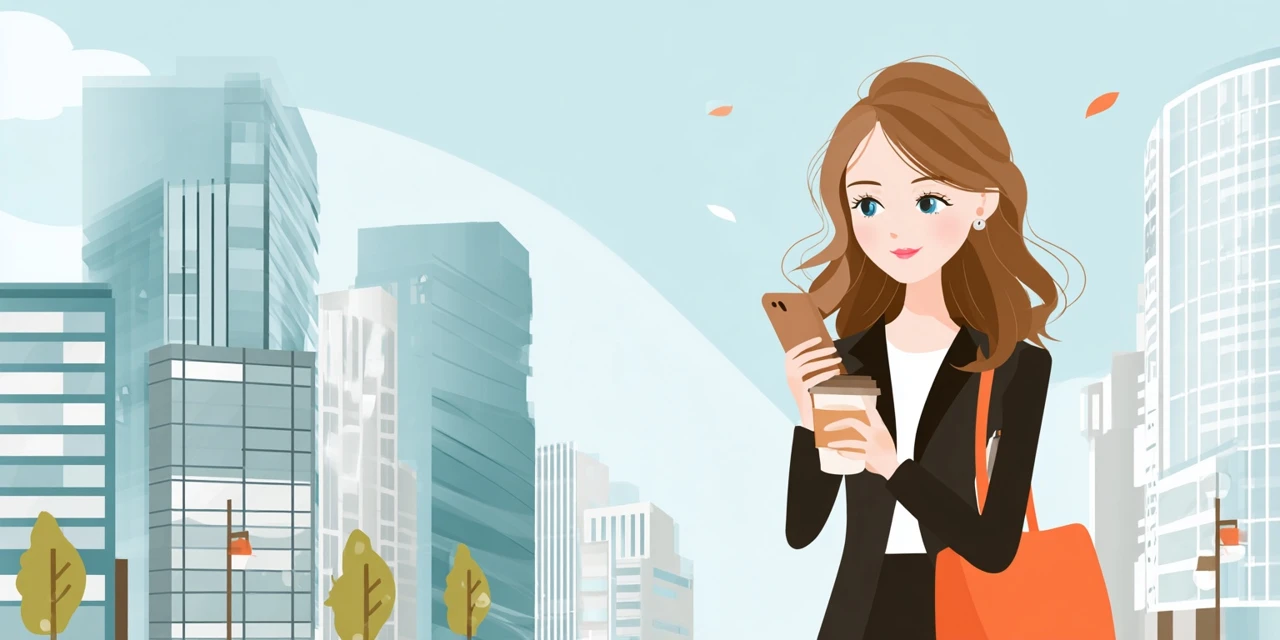 北海道の宿泊割引を活用する女性
