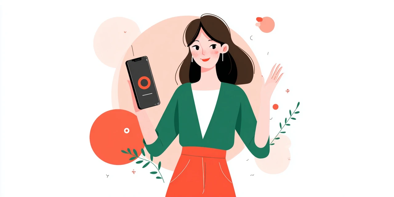 ラクウルでiPhone高額査定を狙う女性
