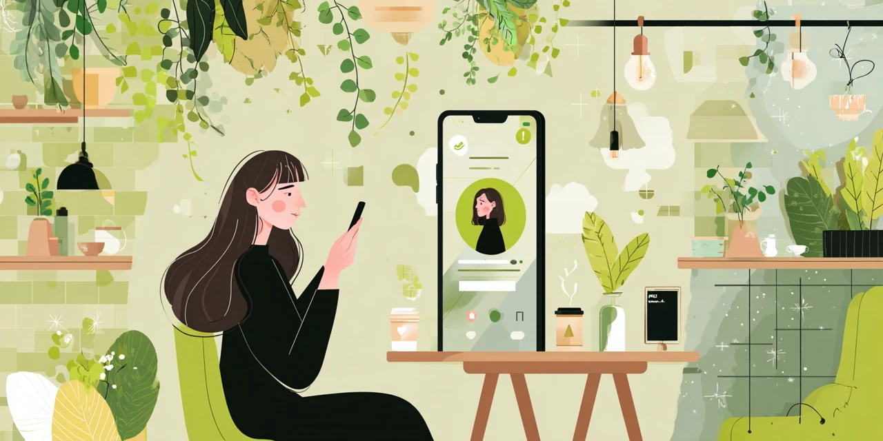 配送状況や日時を確認してから問い合わせ準備をする女性
