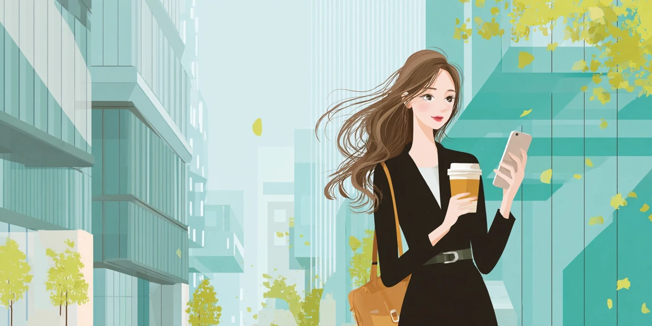 周辺施設とTOTOPA料金を比較する女性
