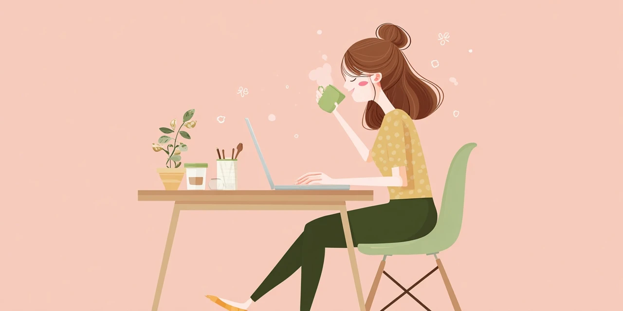 他ゲームのプロモーション活用例を見る女性
