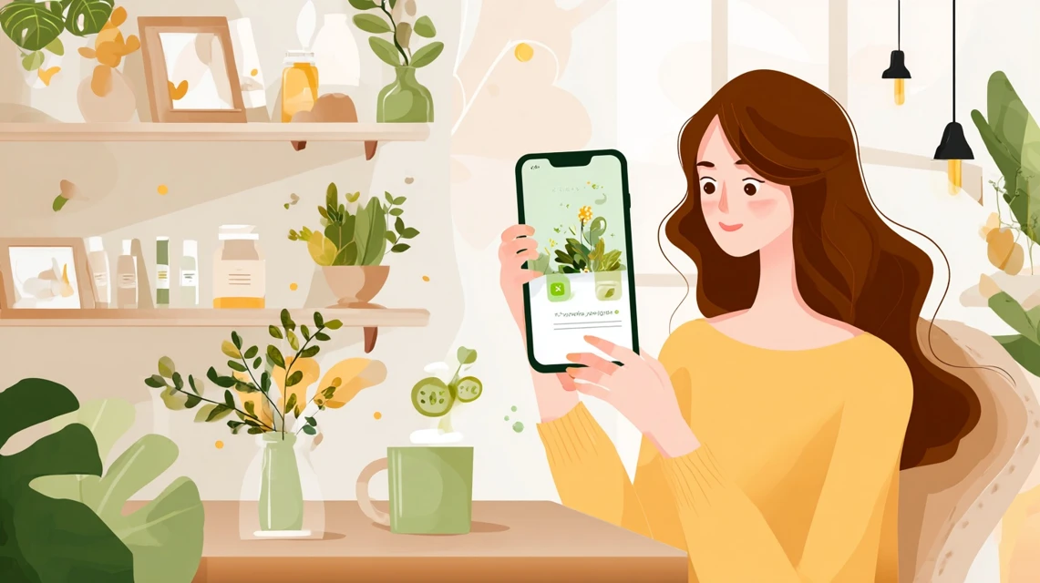 1815シリーズの魅力を見る女性
