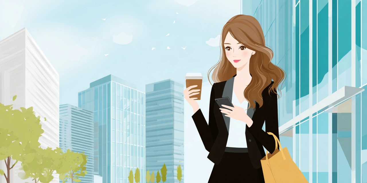 ランチ券利用時の注意点を確認する女性
