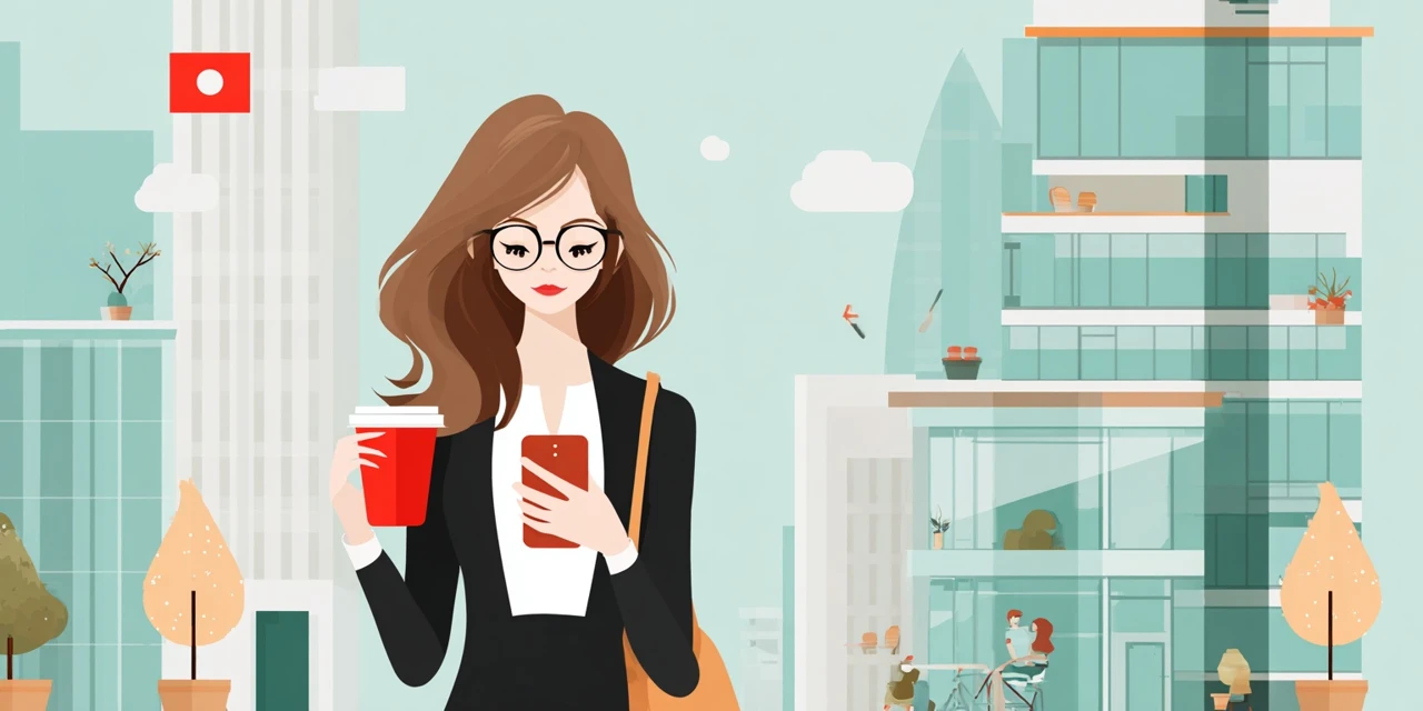 クーポン併用サービスと比較情報を一覧で見る女性
