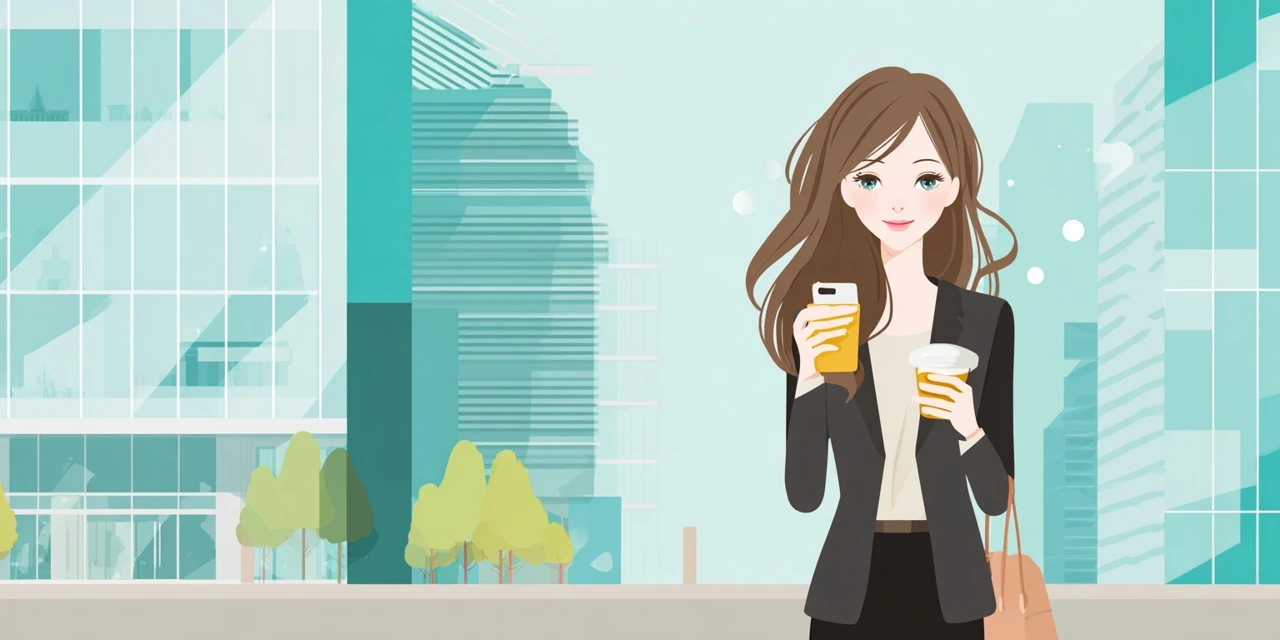 ザビッグのクーポンアプリ基本を確認する日本人
