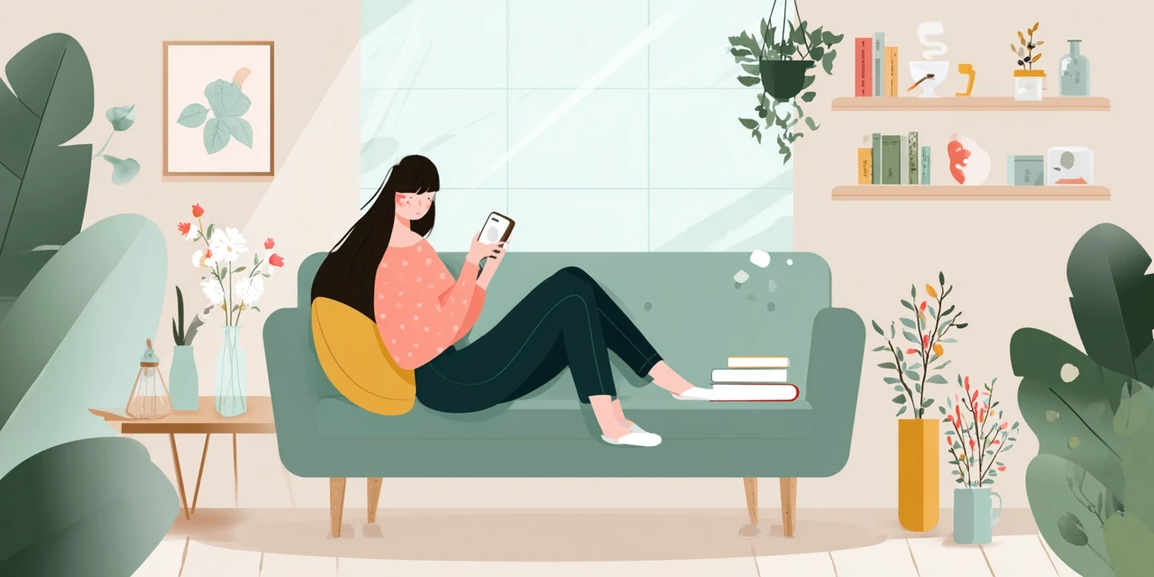 シュープラザアプリ登録で割引を受ける女性
