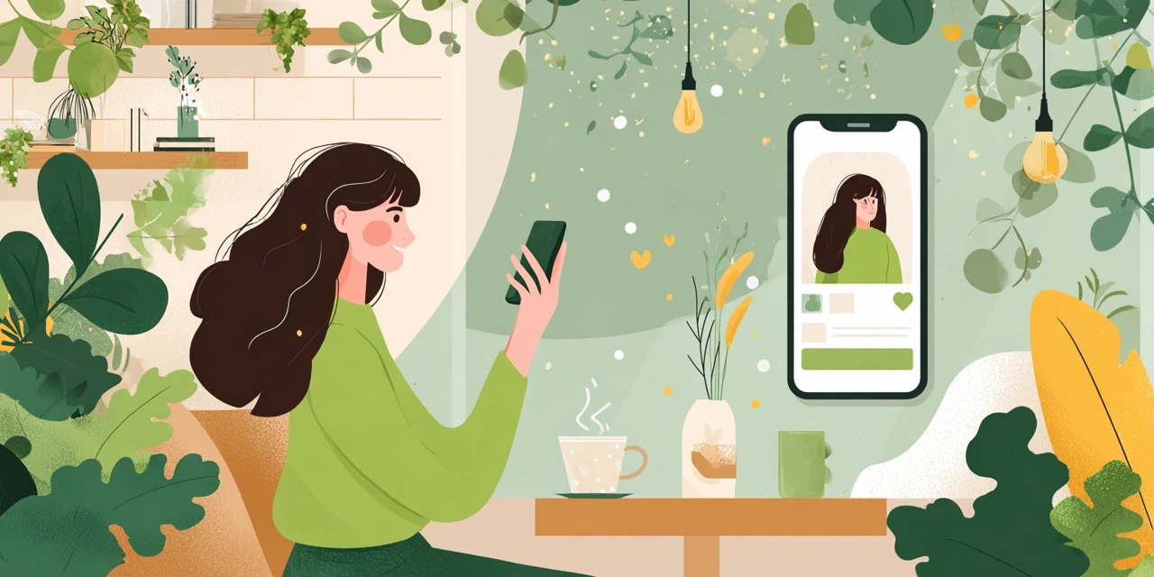 Google Playポイント増量予定を確認する女性
