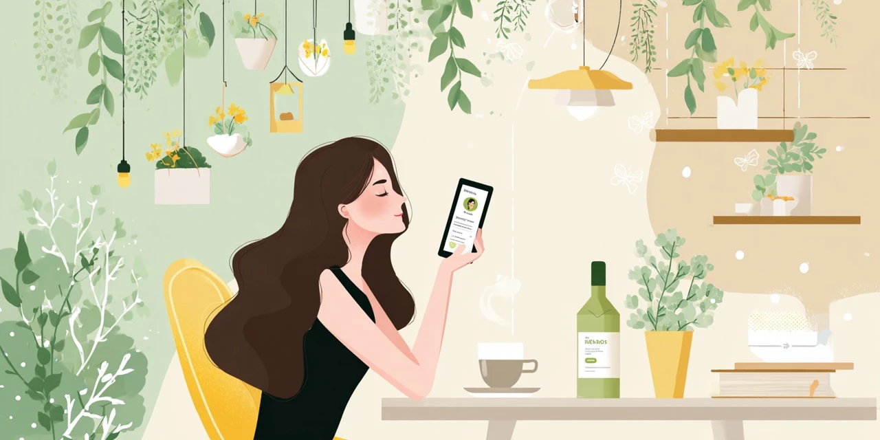 岩盤浴の服装ルールを確認する女性
