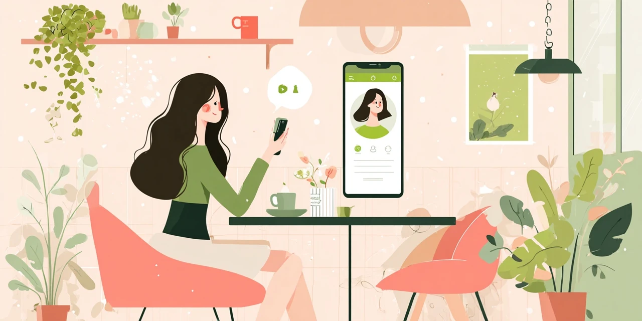 最新バウンティコード情報を調べる女性
