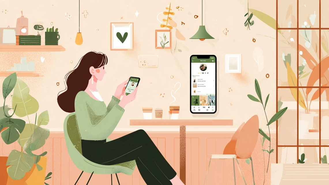 トライアル後の解約手順を確認する日本人