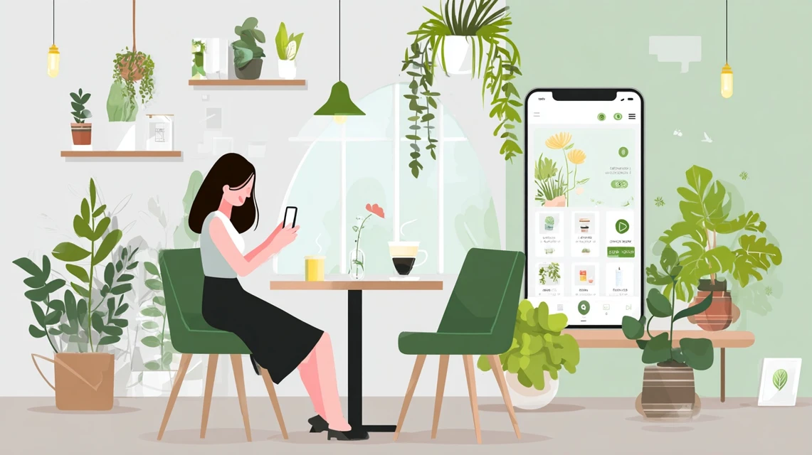 Recoveritクーポンで割引を確認する女性
