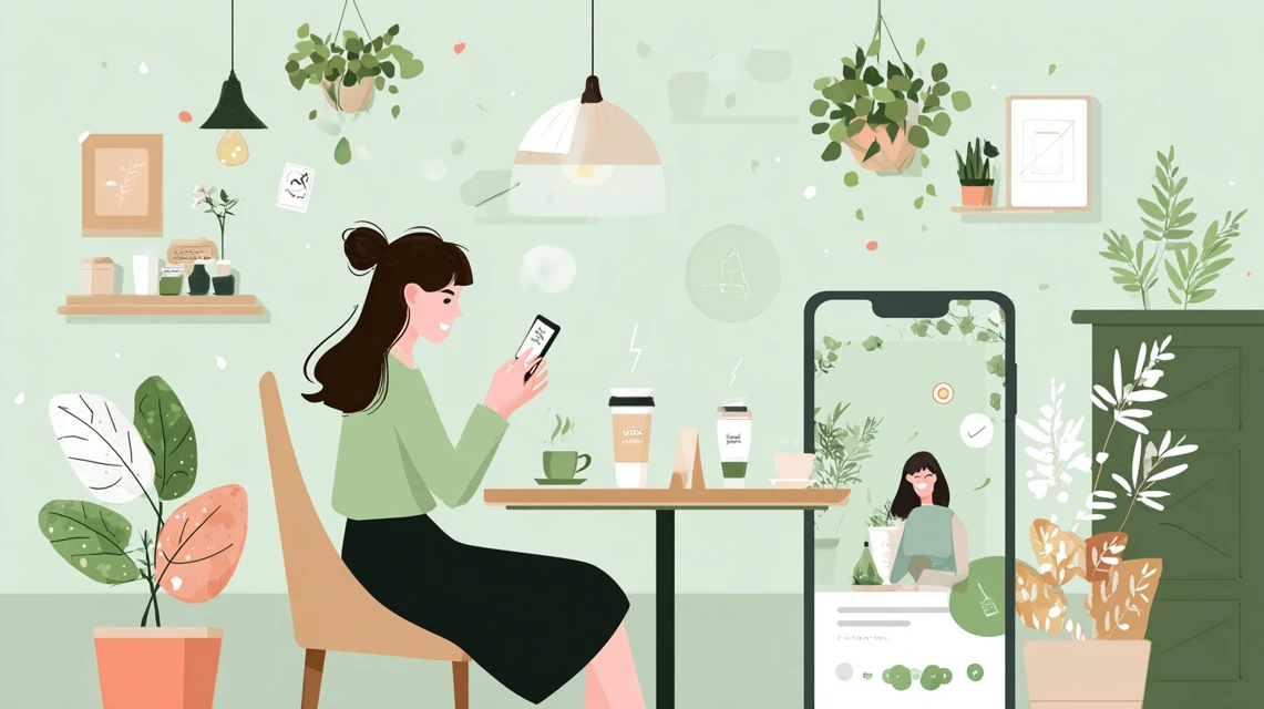 岡崎アウトレット,電車,クーポンIC条件を確認する日本人
