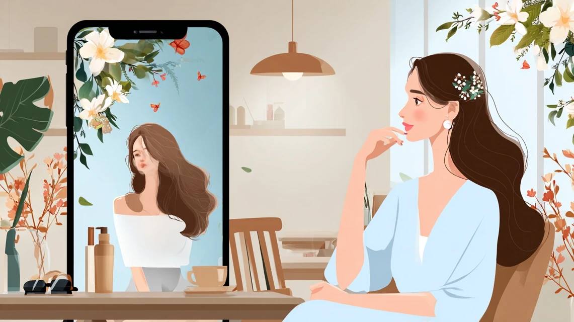 プロモーションコードを探す女性
