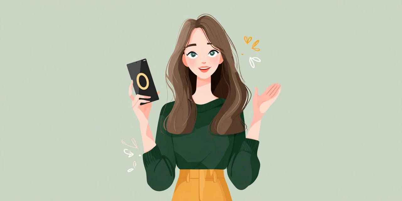 グーグルプレイのキャンペーン動向を読む女性
