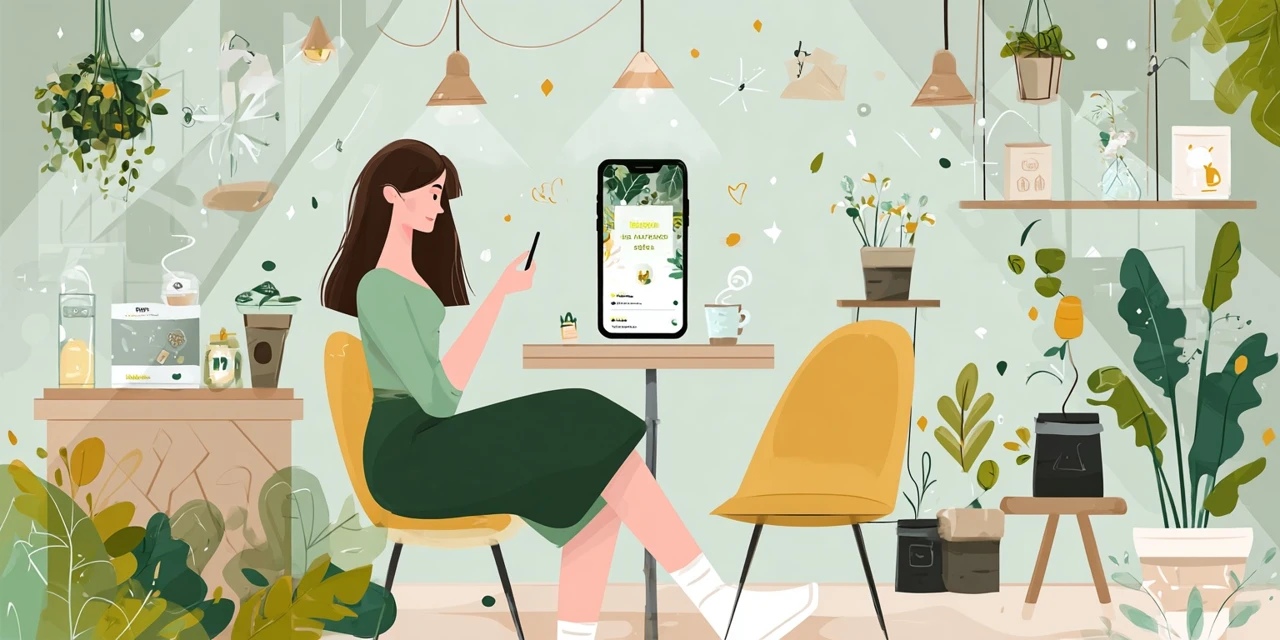 guクーポン利用制限を確認する日本人
