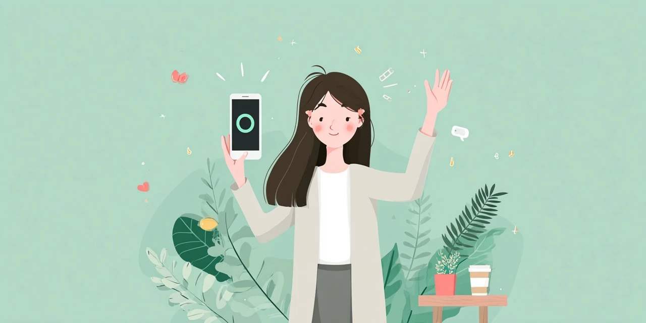 とんでんランチクーポンと一緒に料金情報を見る女性
