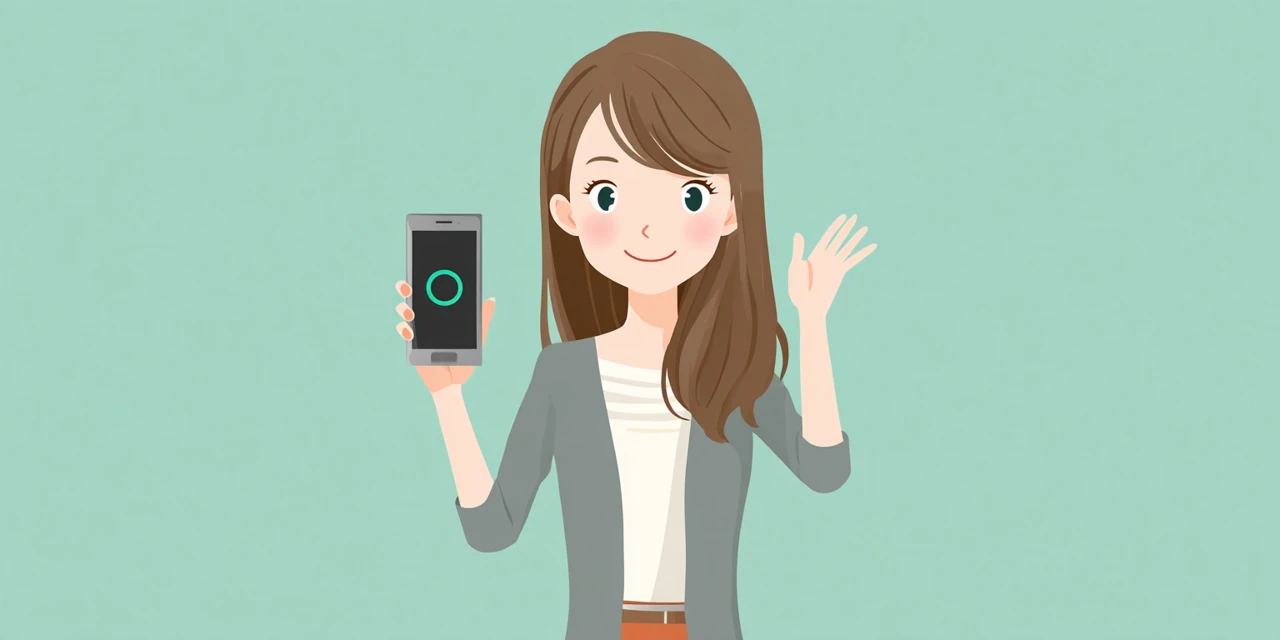 ネット予約できんのぶたポイントを貯める女性
