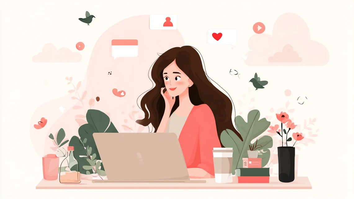 モテコ利用時の疑問を整理する女性
