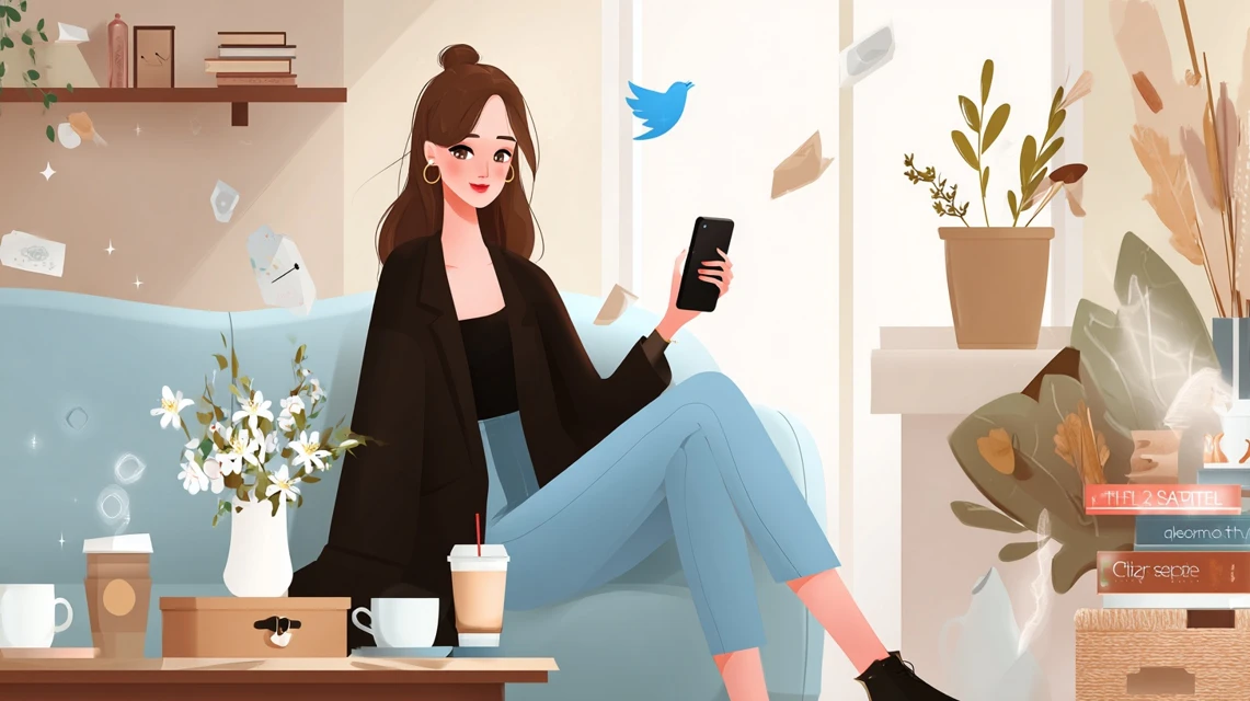 ギフトカードの安全な使い方を確認する女性
