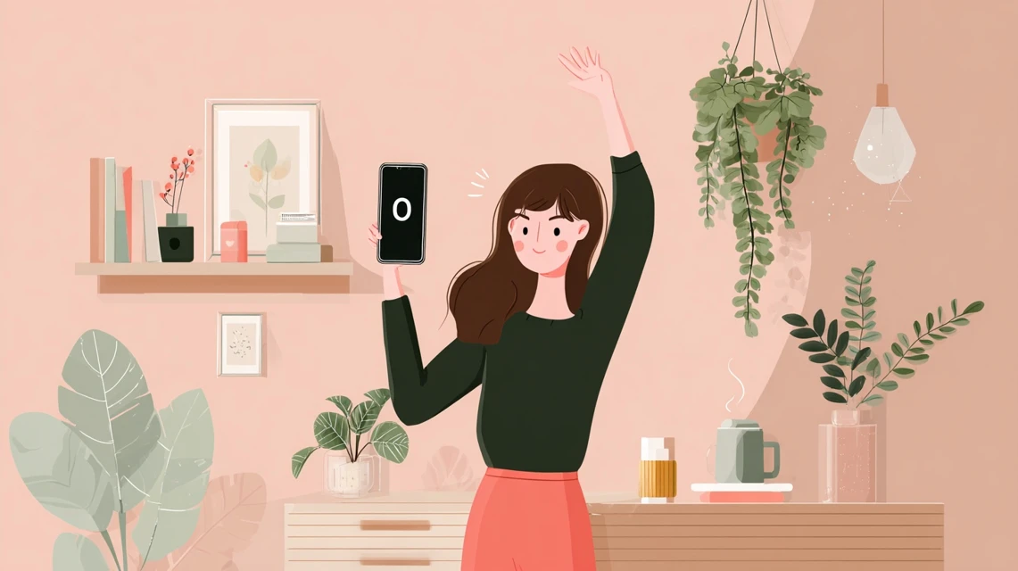 栃木エリアのクーポン事情を見る女性
