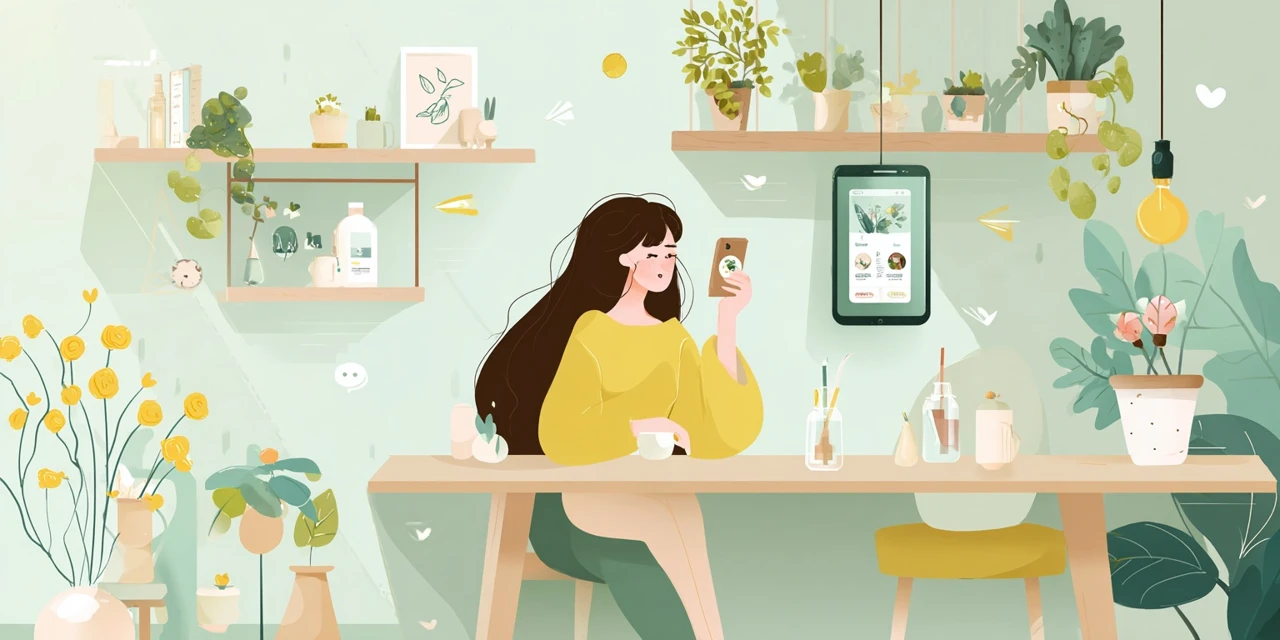 八番ラーメン限定グッズ入手法を探す女性
