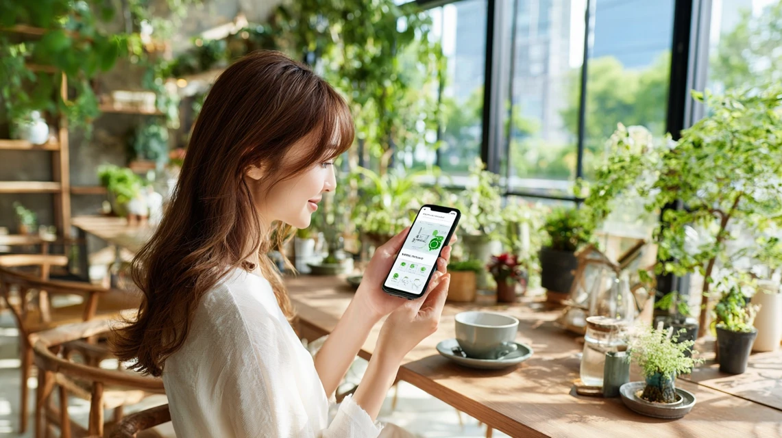 通信会社特典を調べる日本人
