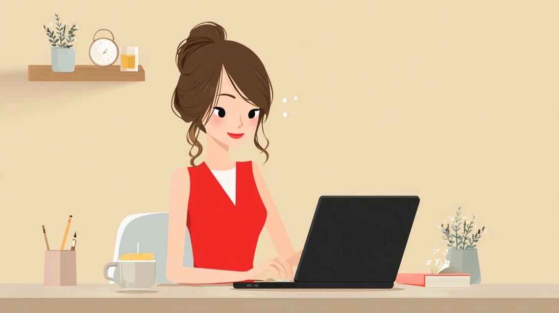 ランク制度改定内容を確認する日本人
