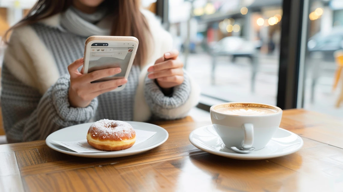 アンケートクーポンの質問を見る日本人