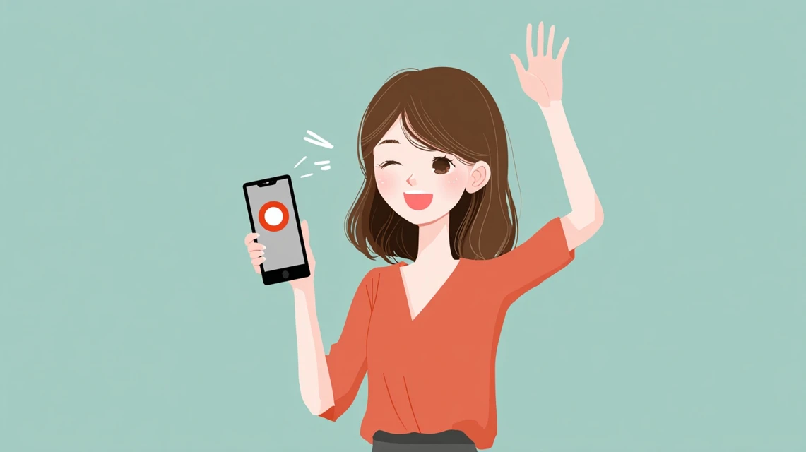 女性がウエルシアの使い方を確認