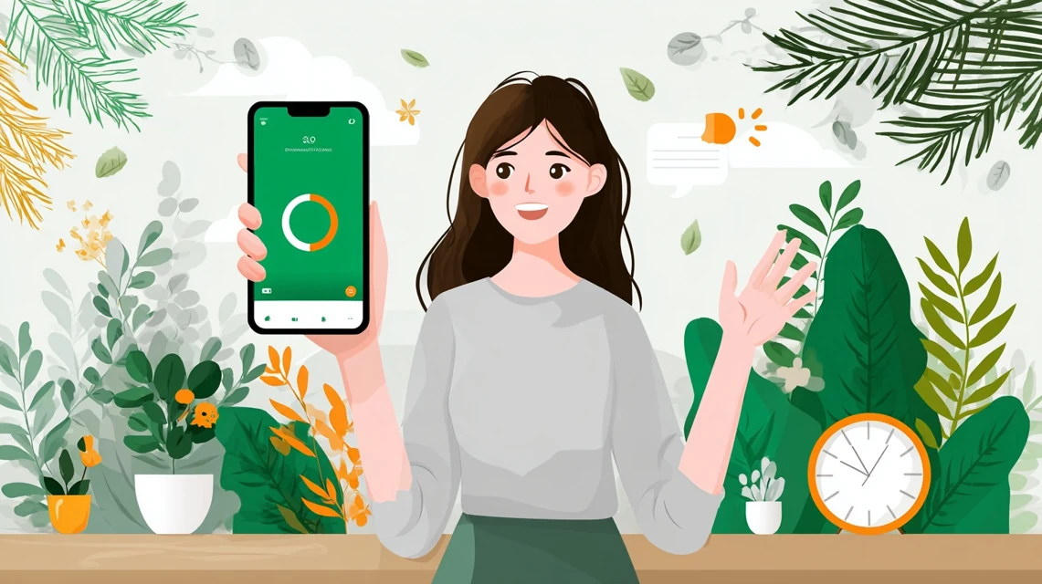 日本人がステージ特典を確認する場面