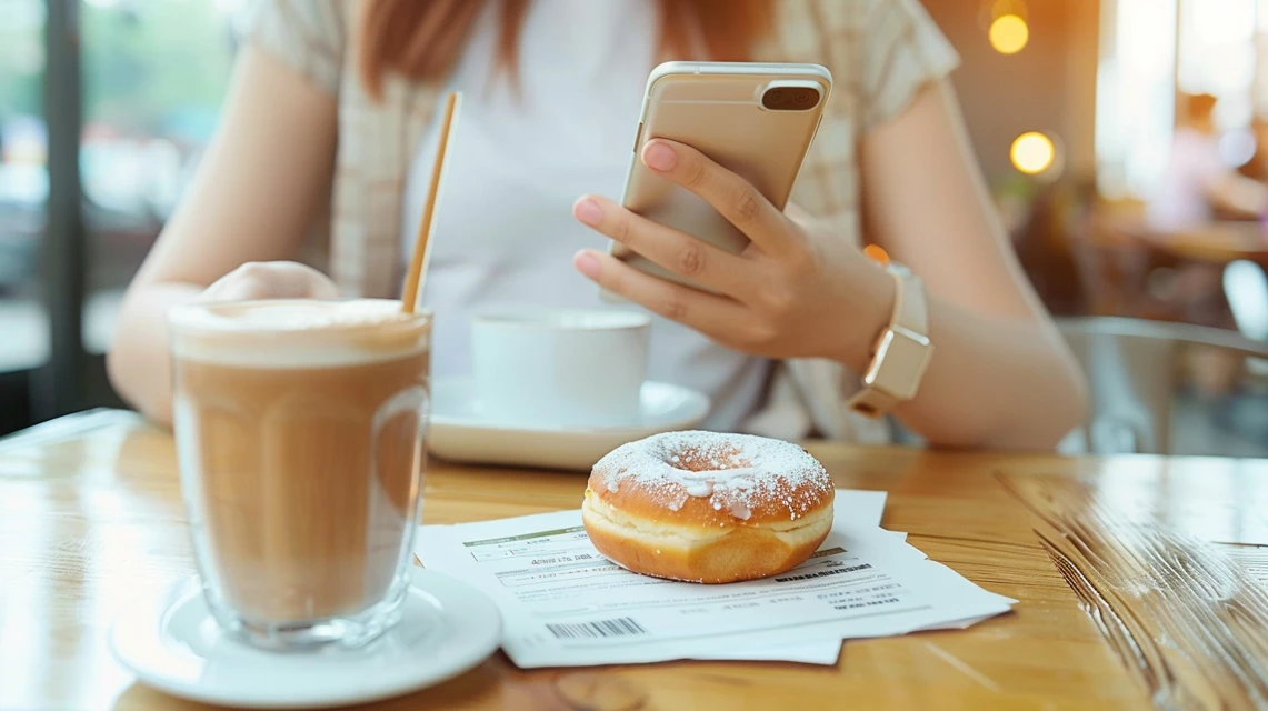 迷惑メール設定を確認する女性