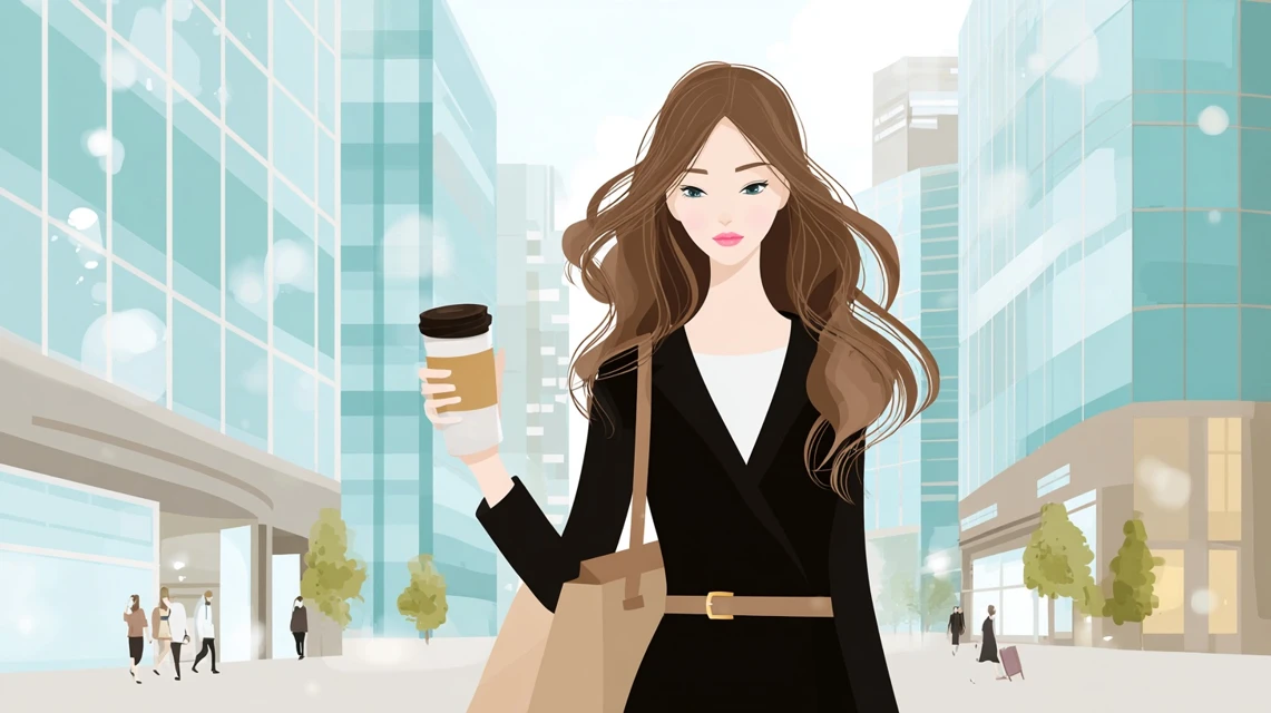 送料対策をスマホで確認する女性