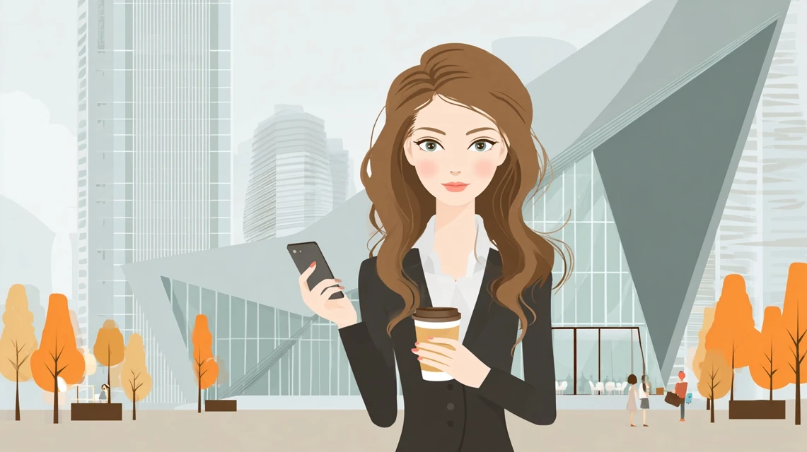 女性が店内入力手順を確認する場面