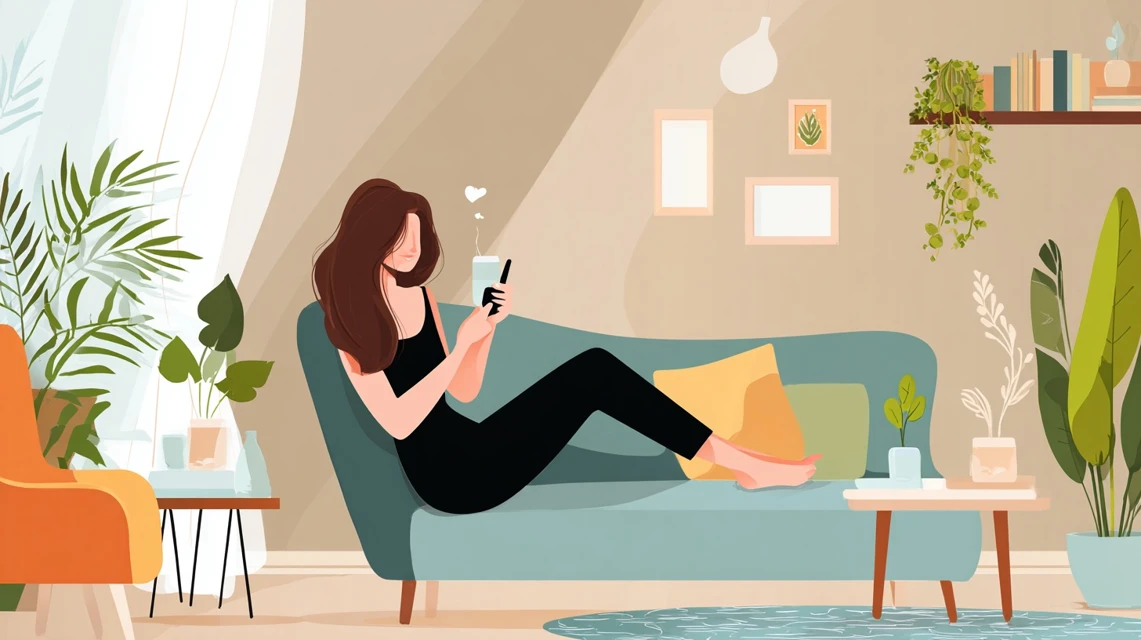 女性が値段と量を確認する様子