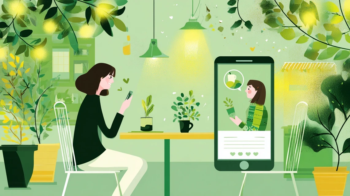 日本人が質問一覧を確認する様子