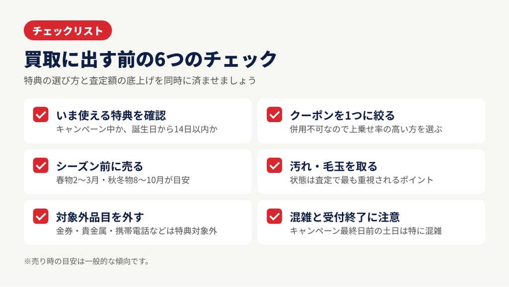 セカンドストリートで買取に出す前に確認したい6つのチェックリスト