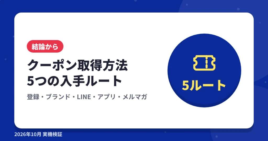 ショップリストのクーポン取得方法5選の見出し画像