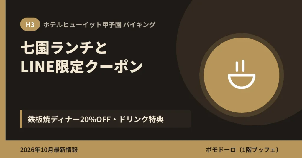 七園のランチメニューとLINE限定クーポン